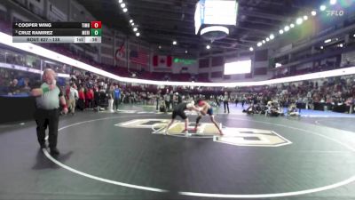 138 lbs 3rd Place Match - Cooper Wing, Timberline vs Cruz Ramirez, Meridian