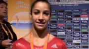 Aly Raisman of USA After Winning the Silver in World Team Finals