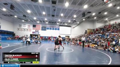 Semifinal - Miles Clinger, Laramie Middle School vs Tristen Blackley, Dean Morgan