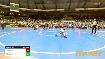 58 lbs Round Of 64 - Tuff Jump, Bull Trained vs Talmadge Dawkins, Roundtree Wrestling Academy