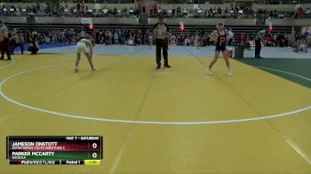 105 lbs Quarterfinal - Jameson Onstott, Eaton Rapids Youth Wrestling C vs Parker McCarty, Osceola