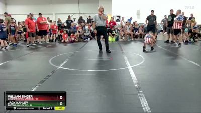 80 lbs Round 1 (4 Team) - William Singer, U2 Journeymen Uprising vs Jack Kahley, Buffalo Valley WC