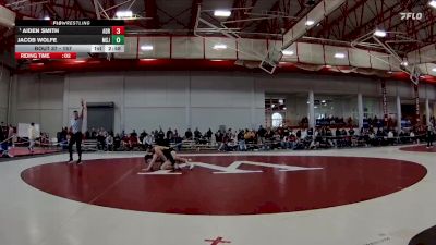 157 lbs Champ. Round 1 - Aiden Smith, Adrian vs Jacob Wolfe, Mount St. Joseph