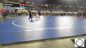 76 lbs Consi Of 16 #2 - Jaxson Goodin, Morrison Takedown Club vs Caden Light, Coweta