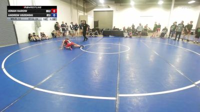 110 lbs Jonah Karow, Minnesota Red vs Andrew Uszenski, New York Gold