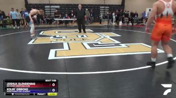 195 lbs Semifinal - Joshua Glendening, Big Game Wrestling Club vs Kolby Gibbons, Moen Wrestling Academy