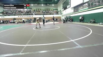 132 lbs Cons. Round 3 - Connor Herkins, Villa Park vs Victor Rueda, Peninsula