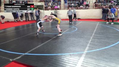 125_B lbs Round Of 32 - Tygan Sherwood, Hughesville vs Dominic Cutitta, Southern Lehigh
