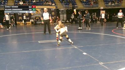 45 lbs 5th Place - Everly Weimer, Baldwin vs Elliana Zimmerman, Highlands