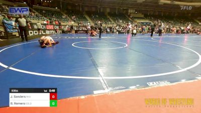 83 lbs Consi Of 16 #2 - Joshua Sanders, Red Cobra Westling Academy vs Brison Romero, Goldmans Wrestling Academy Of The Rockies