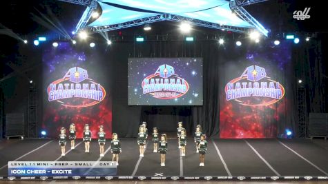 Icon Cheer - excite [2025 L1.1 Mini - PREP - Small Day 1] 2025 America's Best Grand Nationals