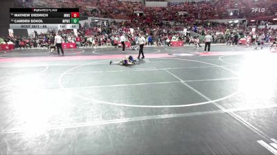 66 lbs Cons. Round 5 - Camden Sokol, Mineral Point Wrestling Club vs Mathew Diedrich, Mollitium Wrestling Club