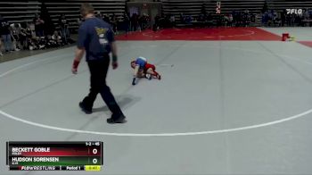45 lbs Quarterfinal - Beckett Goble, Foley vs Hudson Sorensen, K-M