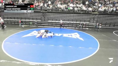 6A 144 lbs Champ. Round 1 - Logan Crowther, Layton vs Addison Law, Syracuse