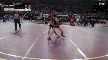 100 lbs Cons. Round 2 - Ella McCully, Mtn View Oregon vs Cara Burrup, Fruitland