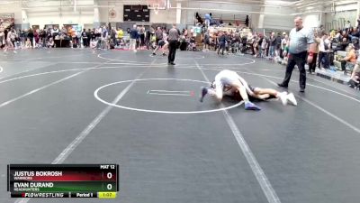 122 lbs Quarterfinal - Justus Bokrosh, Warriors vs Evan Durand, Headhunters