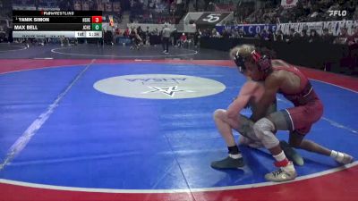 7A 150 lbs Quarterfinal - Yanik Simon, Huntsville vs Max Bell, James Clemens HS