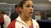 Aly Raisman after finishing 13th in her 1st World All Around Final