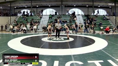 106 lbs Quarterfinal - Sean Sevigny, Notre Dame - West Haven vs Corey Brown, Mount Saint Joseph