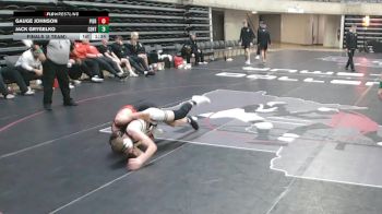 127 lbs Finals (8 Team) - Jack Grygelko, Centennial, MN vs Gauge Johnson, Pierz, MN