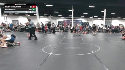 110 lbs Round 3 (6 Team) - Tyler Carruthers, Mat Warriors vs Noah Cotto, Parabellum WA
