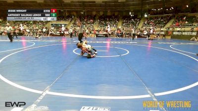 64 lbs Consi Of 32 #2 - Jesse Wright, SlyFox Wrestling Academy vs Anthony Salinas Lenox, Top Notch Wrestling Club