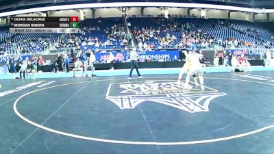 Girls-125 lbs Cons. Round 3 - Morgan Simota, Monroe Jefferson (Girls) vs Olivia DeLaCruz, Lansing Eastern (Girls)