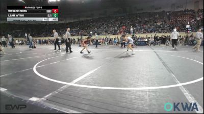 98 lbs Consolation - Weslee Frith, Duncan Demon Wrestling vs Leah Wynn, El Reno Wrestling Club