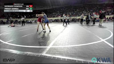 115 lbs Consi Of 8 #1 - Kaydeance Thompson, Sperry Wrestling Club vs Presley Garrels, Newcastle Youth Wrestling