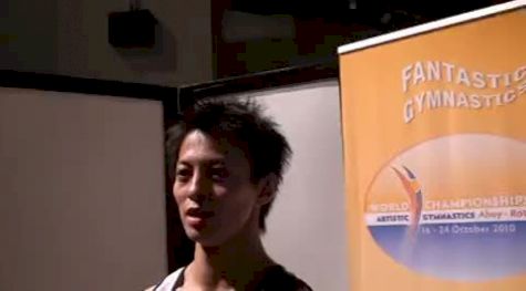 Kenya Kobayashi of Japan after 7th Place in the Rings Final