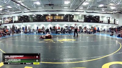 149 lbs Round 1 (6 Team) - Ty Linsenbigler, Seton Hill University vs Cael Vanderhorst, Ohio Northern