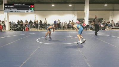 100 lbs Consi Of 32 #2 - Ari Sobaje, CA vs Caiden Crusen, NJ