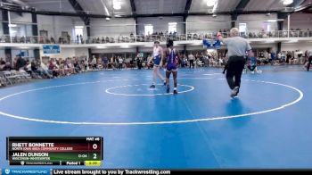 125 lbs Quarterfinal - Jalen Dunson, Wisconsin-Whitewater vs Rhett Bonnette, North Iowa Area Community College