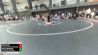 33.4-39.4 lbs Champ. Round 2 - Vivian Soto, Sunnyside Ironman Wrestling vs Corey Stensland, NW Spartans Wrestling