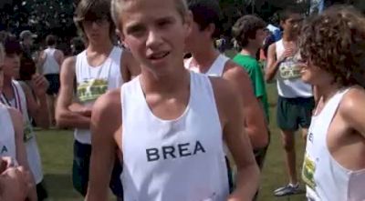 Brennon Koryta 2nd Place Freshman Boys 6th Race