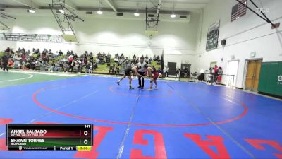 141 lbs Quarterfinal - Angel Salgado, Victor Valley College vs Shawn Torres, Rio Hondo