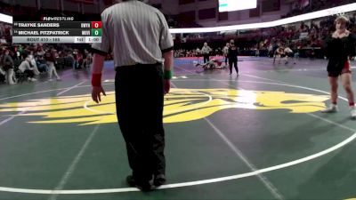 165 lbs Cons. Round 3 - Trayke Sanders, Owyhee vs Michael Fitzpatrick, Mountain View