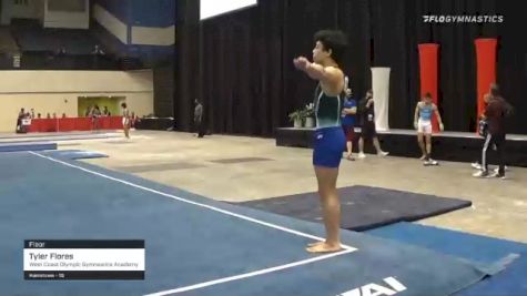 Tyler Flores - Floor, West Coast Olympic Gymnastics Academy - 2021 USA Gymnastics Development Program National Championships