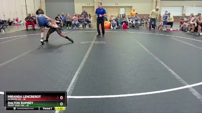 130 lbs Round 5 (8 Team) - Miranda Lencrerot, Glasgow WA vs Dalton Ramsey, Soddy Daisy WA