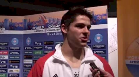 Chris Brooks of USA after Closing Out His 1st World Championships with 6th Place in the High Bar Final