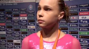 Rebecca Bross after Finishing the 2010 World Championships with a Sillver on Beam