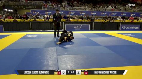 Lincoln Elliott Rutkowski vs Mason Michael Wolter 2026 Pan Kids Jiu-Jitsu IBJJF Championship
