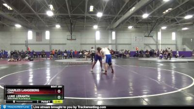 285 lbs Cons. Round 2 - Luke Leranth, Wisconsin-Platteville vs Charles Langeberg, Loras