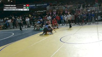 190 2A Quarterfinal - Parker Miller, Edgewater vs Tajay Richards, Arnold