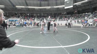 49 lbs Consi Of 8 #2 - Ross Shimonek II, Pawhuska Elks Takedown vs Kayne Felix, Keystone Kids Wrestling Club