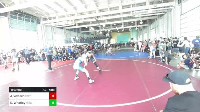 109 lbs Semifinal - Jesse Velasco, Ocrtc vs Gavin Whatley, Monster Garage