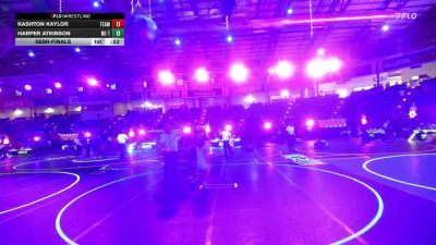 54 lbs Semifinal - Kashton Kaylor, Team Aggression vs Harper Atkinson, No Team