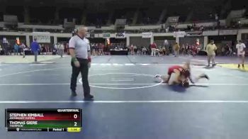 113 lbs Quarterfinal - Thomas Giere, Thompson vs Stephen Kimball, Archbishop Rummel