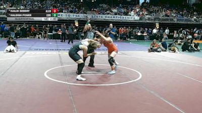 6A 135 lbs Quarterfinal - Haleigh Poser, Copperas Cove vs Kailin Sebert, Allen