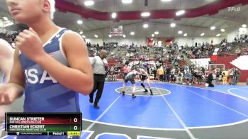 136 lbs 7th Place Match - Christian Eckert, Chesterton Wrestling Club vs Duncan Strieter, Oak Hill Wrestling Club